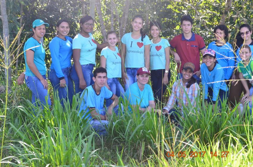Ação: Aula prática com alunos do Curso Técnico em Agroecologia 