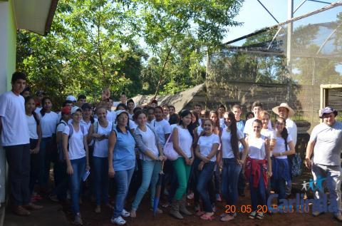 Ação: Aula prática com alunos do ensino médio da  Escola Estadual Tancredo de Almeida Neves